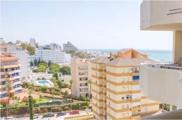 Benal beach suite, estudio con parque acuático y vistas al mar. Benalmádena Exterior foto